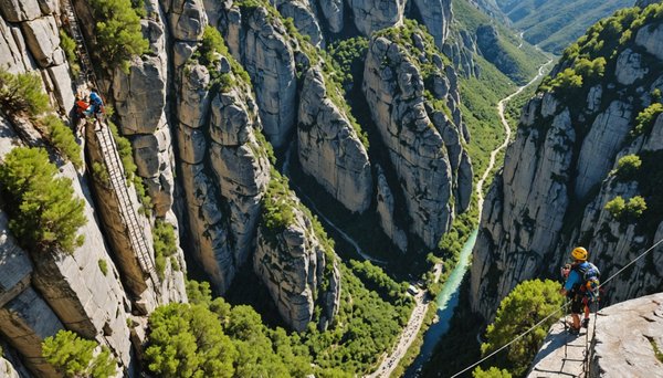 Top des parcours de via ferrata à découvrir en ardèche et cévennes